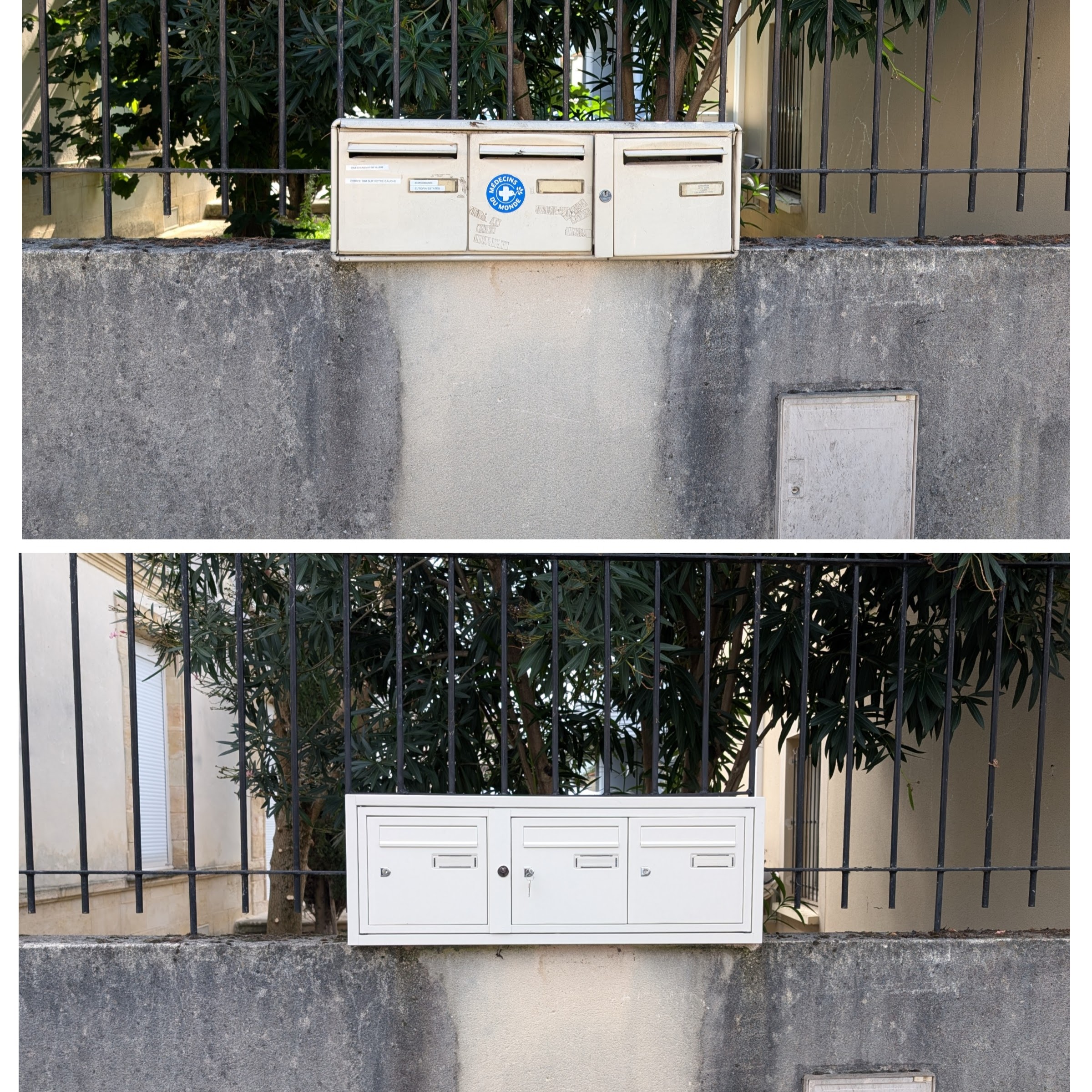 Remplacement complet des boîtes aux lettres pour un syndic à Bordeaux