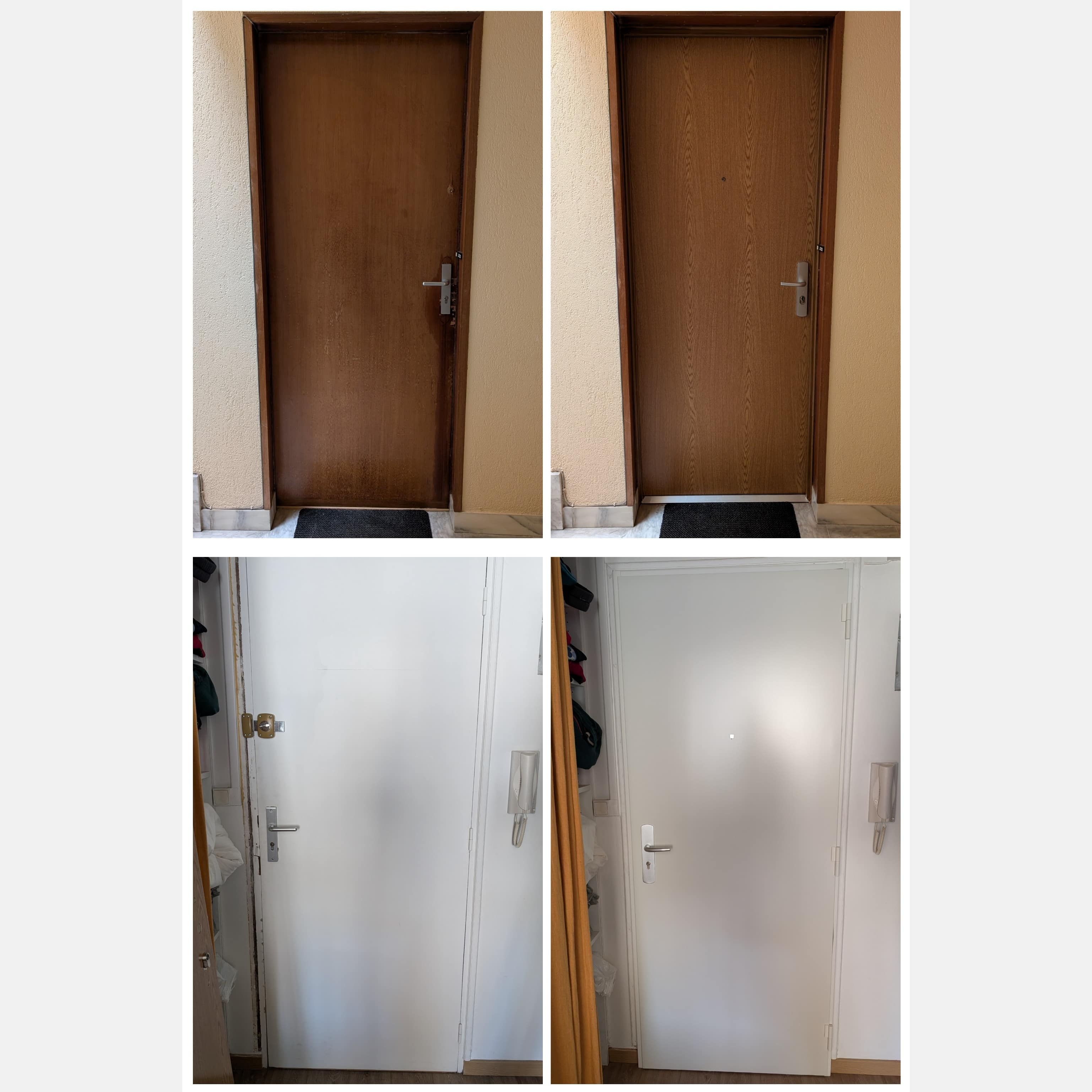 porte blindée aspect bois