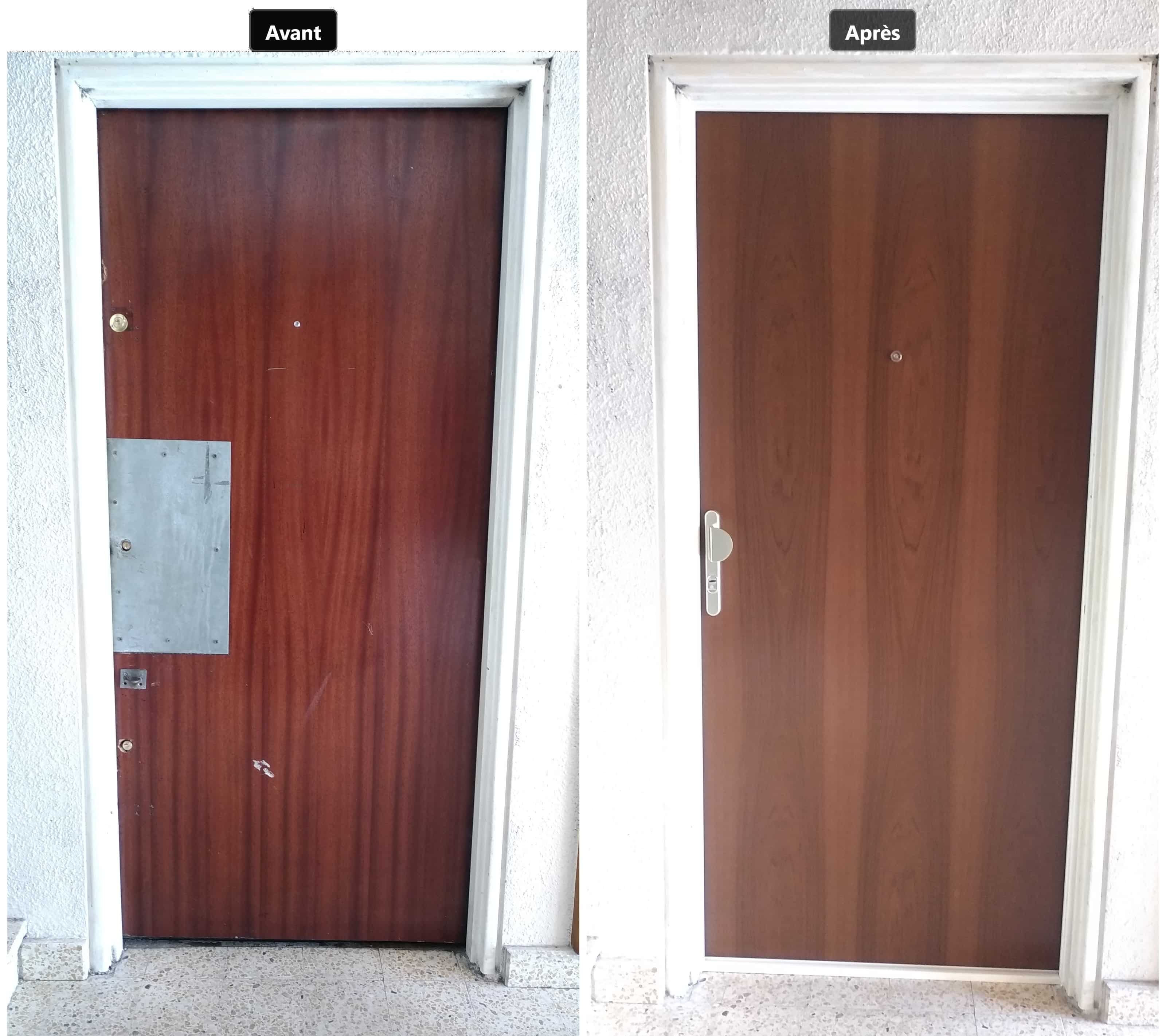 Porte blindée installée à Lormont après un cambriolage