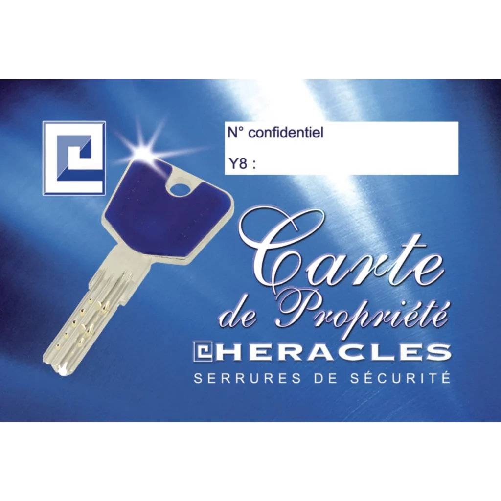 serrure héraclès 63mc y8 carte de propriété